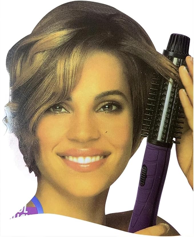 High and Low Gear Electric Curling Iron - Hair-Friendly Perm Hair Comb with Pear Flower Round Brush Shape(AU)