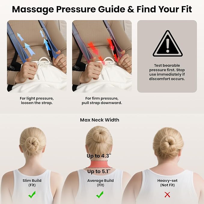 BOB AND BRAD D5 Pro Plus Massage Gun with Heat and Shiatsu Neck Massager