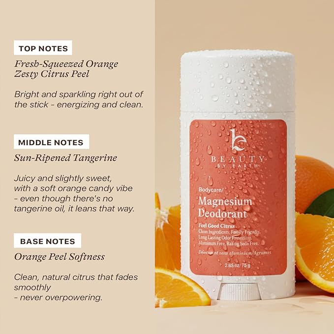 Natural Deodorant for Women - Aluminum &amp Baking Soda Free USA Made for Long-Lasting Odor Protection Made with 55% Organic Ingredients Kid &amp Sensitive Skin Safe Magnesium Deodorant