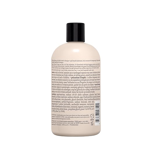 philosophy scent-sational hydrating bath &amp shower gels - efficiently cleanses soothes &amp comforts dry skin - vegan &amp cruelty free formula