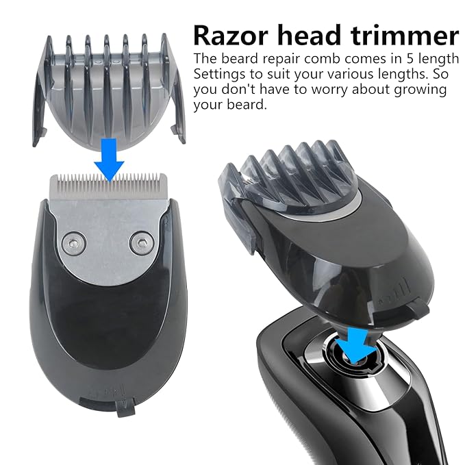 RQ111 Old Version Smartclick Beard Shaver Head Trimmer for Philips Norelco Sensotouch Arcitec Series 5000 9000 RQ1131 RQ1145 RQ1150 RQ1151 RQ1155 RQ1160 RQ1170RQ1175 RQ1178