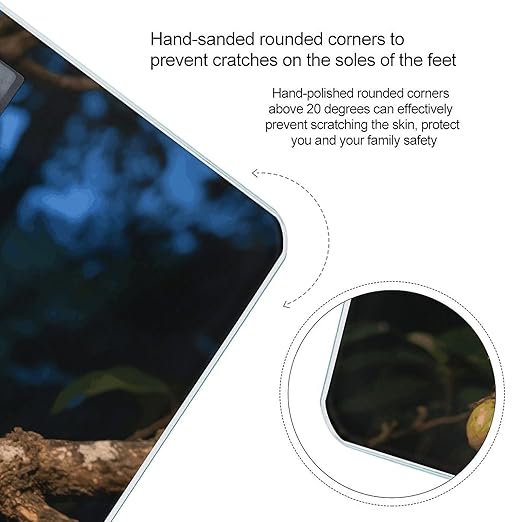 Foraging Aye - Aye Scale for Body Weight Sturdy Tempered Glass Weighing Scales with LCD Display Accurate Digital Bathroom Scale Convenient Body Fat Smart Scales Easy Read