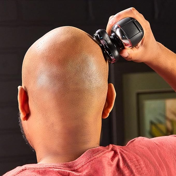 Remington Balder Boss Electric Razor for Head XR7120 - Premier Wet/Dry Bald Head Shaver Japanese Steel Blades Cordless Rechargeable Effortless Head Shaving with Precision Dual Track Heads
