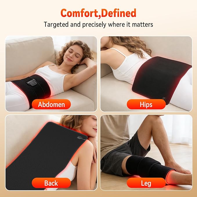 Full Body Red Light Therapy Mat with 253 LEDs 3-in-1 660nm &amp 850nm TPU Infrared Light Blanket 24 x 12 Foldable Therapy Pad with Timer Controller Pulse Modes for Home Use 48W