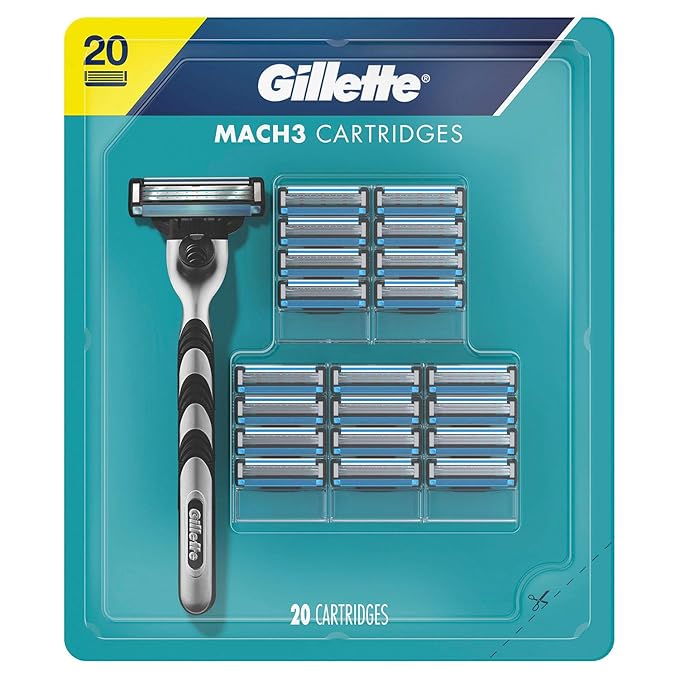 Gillette Mach3 Men's Razor Blades 20 ct.