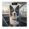 Border Collie Dog Bathroom Scale for Body Weight LCD Display Digital Bathroom Scale Tempered Glass Bathroom Weight Scales Fashion Smart Scales for Home Bedroom 400 Lb