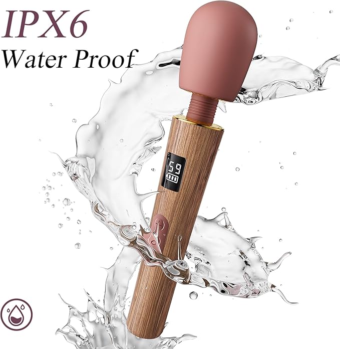 Personal Massagers Woman - Powerful Massage Tools with 9 Vibration Modes 5 Speeds Flexible Silicone Head Digital Display Waterproof Adult Tools for Women