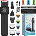 JFX Men's Beard Trimmer Electric Shaver Razor Premium Facial Hair Groomer 5 in 1 Beard Grooming Kit for Mustache Body Nose and Facial Gifts for Men