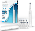 Supersonic TB-1000 Sonic Zoom+ Advanced Rotating Electric Toothbrush | 8800 OPM | Wireless Charging | 3 Cleaning Modes | 6 Brush Heads | Auto Timer | Travel Case | Black (White)
