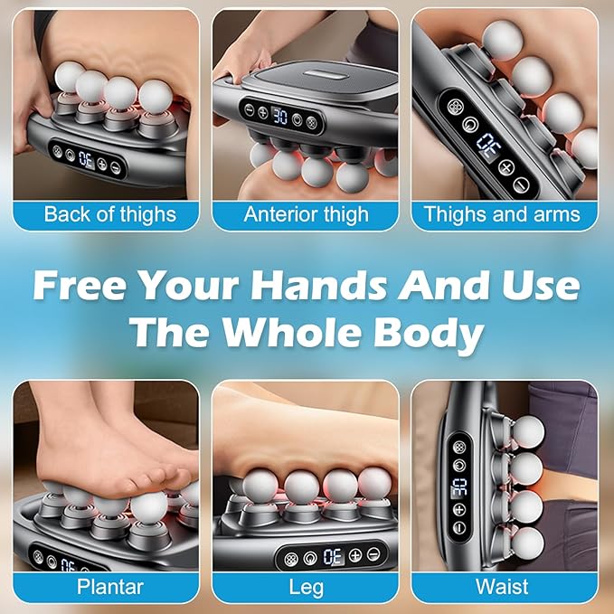 PakaLife 16-Drive 8-Head Massage Gun SetGift for HusbandProfessional Massage Gun Deep Tissue with Cupping Kit for Massage Therapy Back Massager for Pain Relief Deep Tissue (Black)