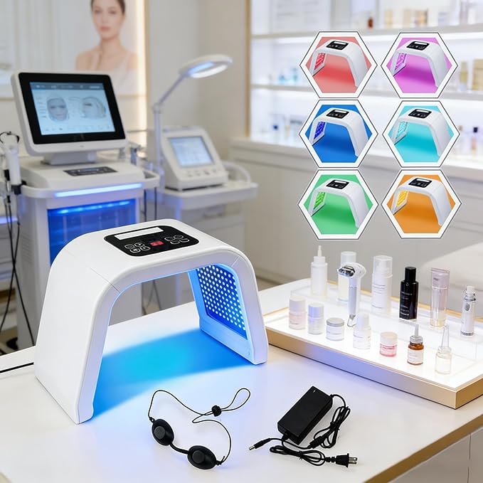 Red-Light-Therapy7 Colors led face Light Machine for Skincare at Home