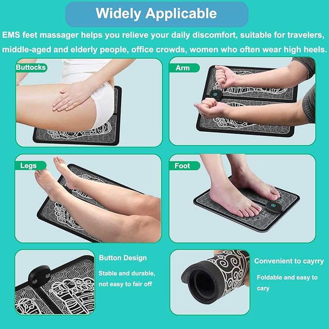 EMS Foot Stimulator Stimulator Nerve Transcutaneous Over-The-Counter Transcutaneous Electrical Nerve Stimulator for Pain Relief