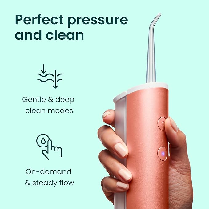 quip Water Flosser Tip Refills - Cordless Water Flosser Refill Tips - Teeth Cleaner Pick with 360 Degree Rotating Replaceable Tip Rechargeable Water Dental Pick Refills - 3 ct