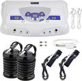 Dual Ionic Foot Bath Detox Machine ion Detox Foot Bath Spa Cleanse System for 2 Users with MP3 Music Player 2 Array 2 Wrist Band 5 Liners