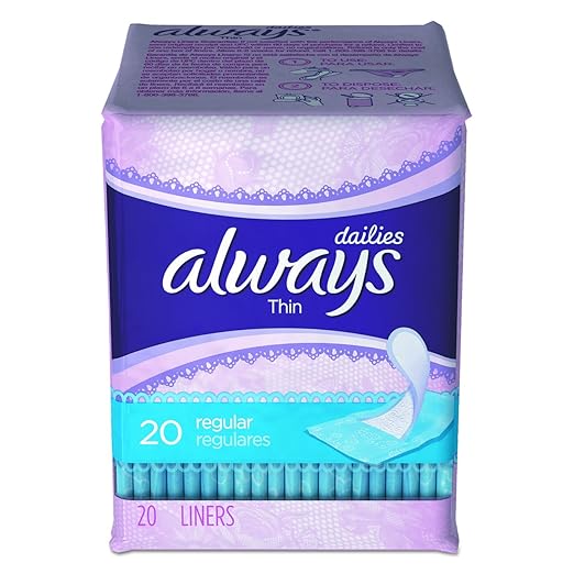 Always PGC 08279 Dailies Thin Liner Regular (Pack of 480)