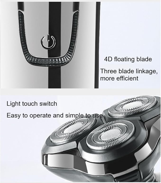 Sekoda Electric Shaver Pro 8 for Men Wet/Dry Shaving for Sensitive Skin Waterproof Cordless Razor (Black)