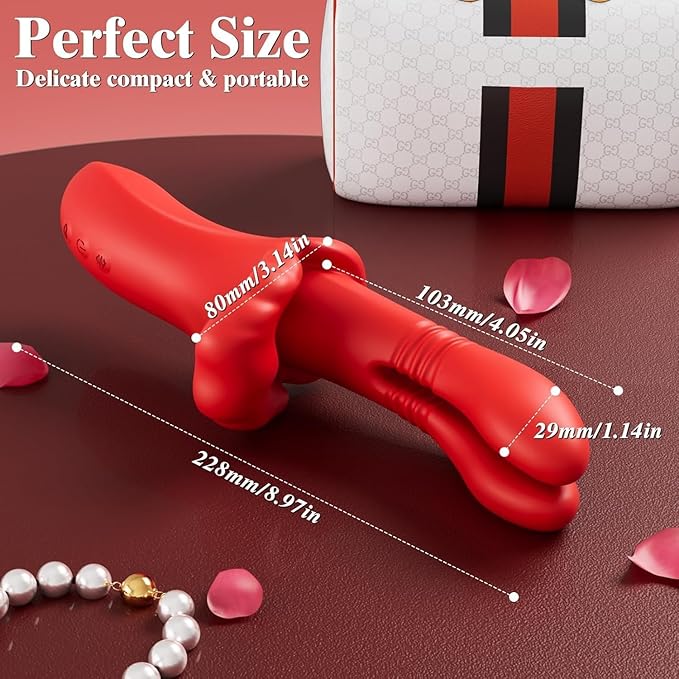 Rose Tongue Viboators Toys 10x Vibrtion &amp Licking&amp Thrusting Clitotial Sucker Y1211