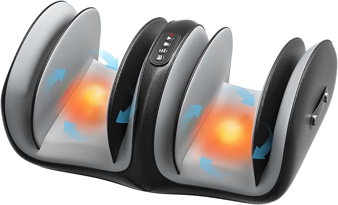 Shiatsu Foot Massager Machine with Heat Foot and Calf Massager with Massage Roller Deep Tissue Massager for Plantar Fasciitis Pain Relief Promotes Blood Circulation Gifts for Women &amp Men