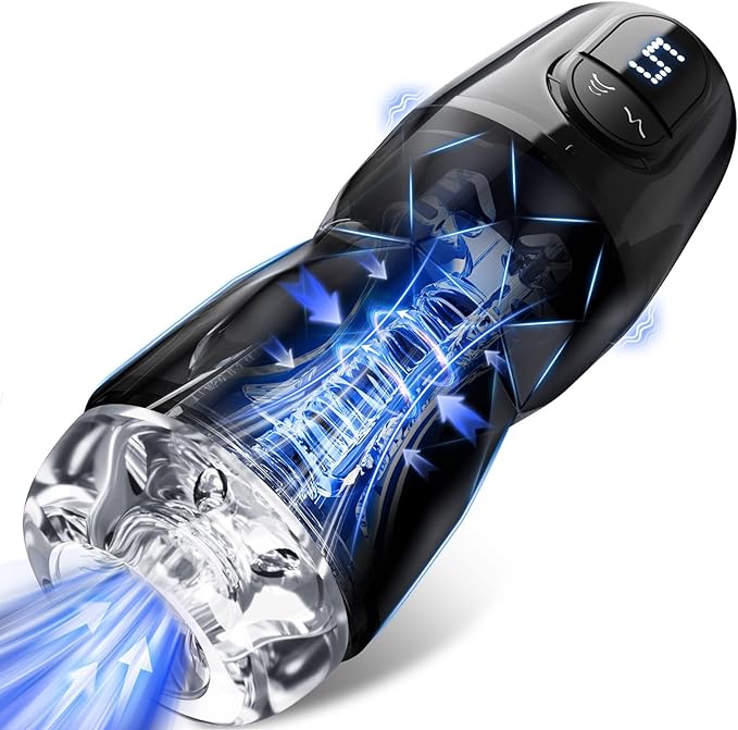 2025 Male Masterburbatar Hands Free with 7 Thrusting 7 Sucking Heating Vibration Modes Blowjobob Machine for Man Pocket Puzzy Male Mastusbafor Automatic Tight Viboators Sleeve Hoodies RY9125