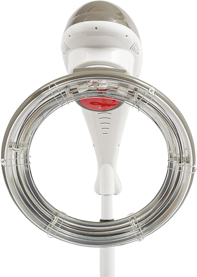 DNYSYSJ Stand Hair Dryer Orbiting Rotating Hair Processor Professional Infrared Stand Hair Dryer with Adjustable Temperature and Height Grey