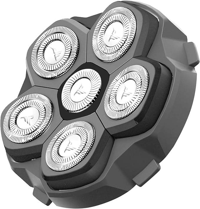 HUMMINGBIRD MK3 Stealth Electric Head Shaver - 6 Blade Electric Razors for Men Cordless USB-C Rechargeable Waterproof Head Shaver with Two Additional Magnetic Replacement Blades