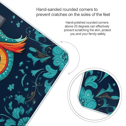 Women's Fashion Automatic Switch Digital Bathroom Weighing Scale Smart Scale Ethnic Owl