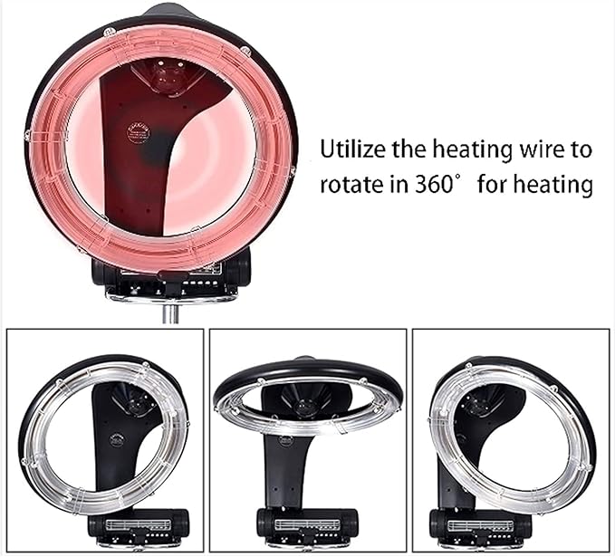 Orbiting Wall Mount Hd LCD Display Hair Dryer Professional Salon Hair Salon Hair Dryer on Wheels Spa Drying Perming Machine Hairdryer Color Perm Processor