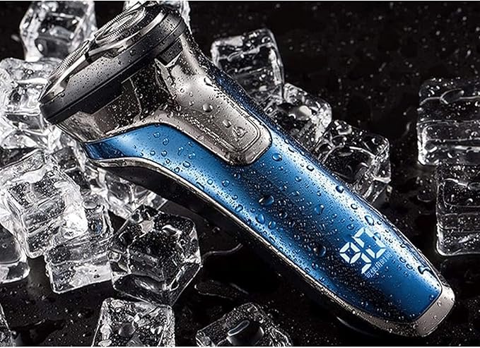 Electric Shaver Razor for Men with Floating Rotary Razor Ipx7 Led Display Rechargeable Dry/Wet Men's Electric Shavers