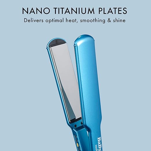 Nano Titanium Digital Ultra-Thin Hair Straightener Professional Flat Iron 5-Inch Extended Plates for Faster Straightening for All Hair Types