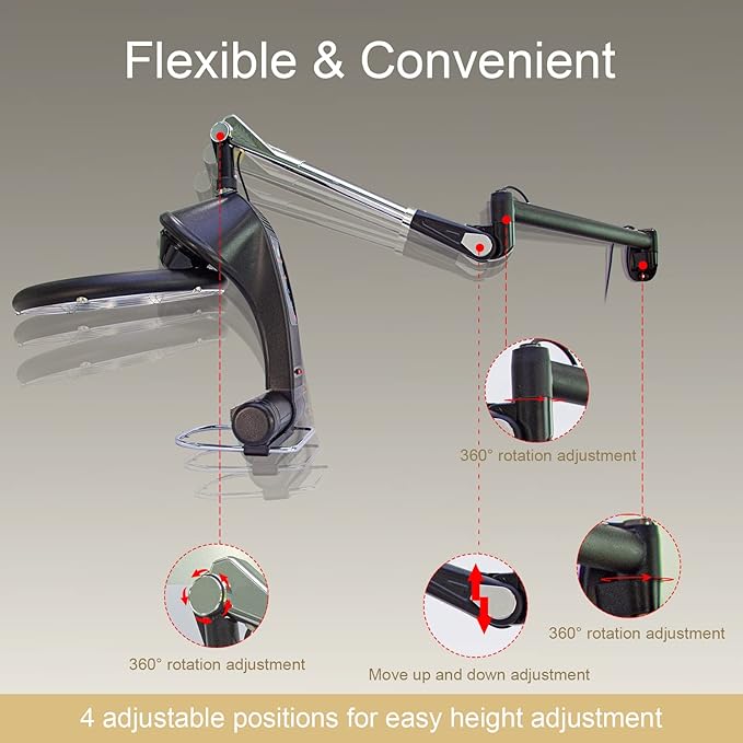 Hair Salon Flying Disk Infrared Hair Dryer Hood Standing Wall-Mounted 360 Degree Rotation Hair Heating Styling Machine Elitzia ETFDXL (Wall-Mounted)