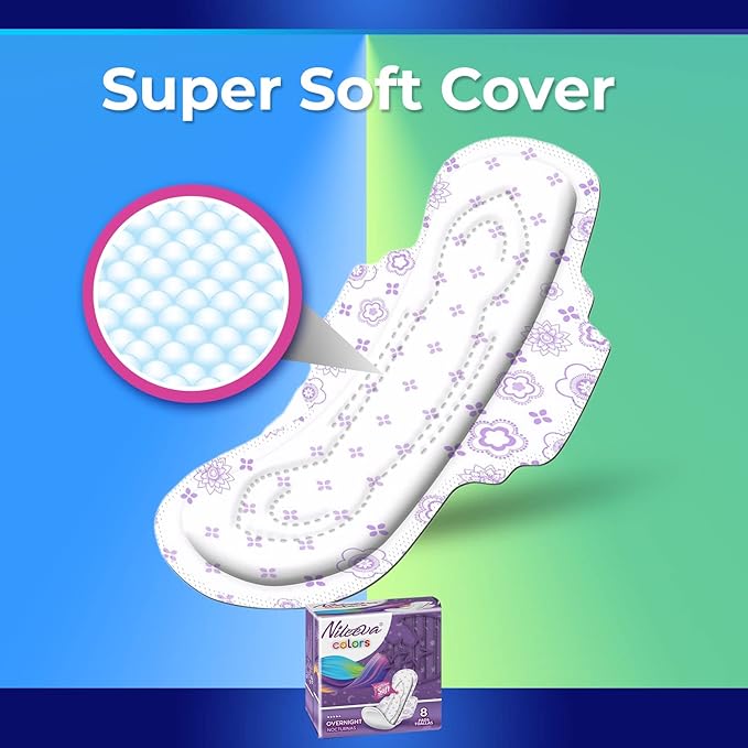 Individually Wrapped Super Maxi Sanitary Napkins Feminine Care (8 Count (Pack of 24))