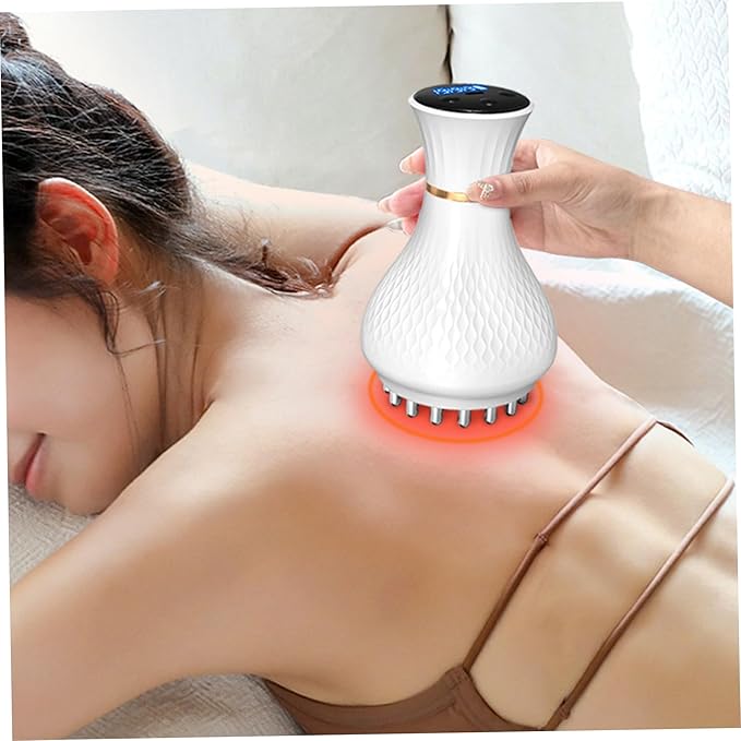 Electric Handheld Massagers Electric Foot Massagers Ergonomic Cellulite Massager with Heating and Vibration Waterproof Body Sculpting Machine for Muscle Relaxation