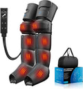 Leg Massager with Heat and Air Compression Foot and Calf Massager for Circulation and Pain Relief Sequential Compression Boots with 6 Modes 9 Intensity 3 Heat - Gifts for Mom Dad Woman