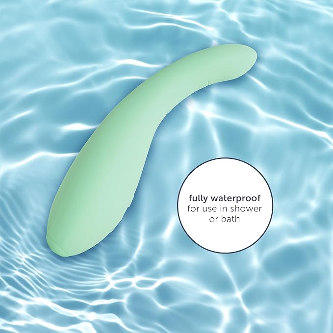 plusOne Petite Pelvic Massage Wand – Heated Personal Massager with 10 Vibration Settings – Waterproof Body-Safe Silicone Tool for Inner Comfort Tension &amp Gentle Stretching