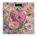 Heart Roses Weight Scale Highly Accurate Digital Weighing Scale with Large LCD Display Smart Bathroom Scales for Home Bedrooms and Gift Giving
