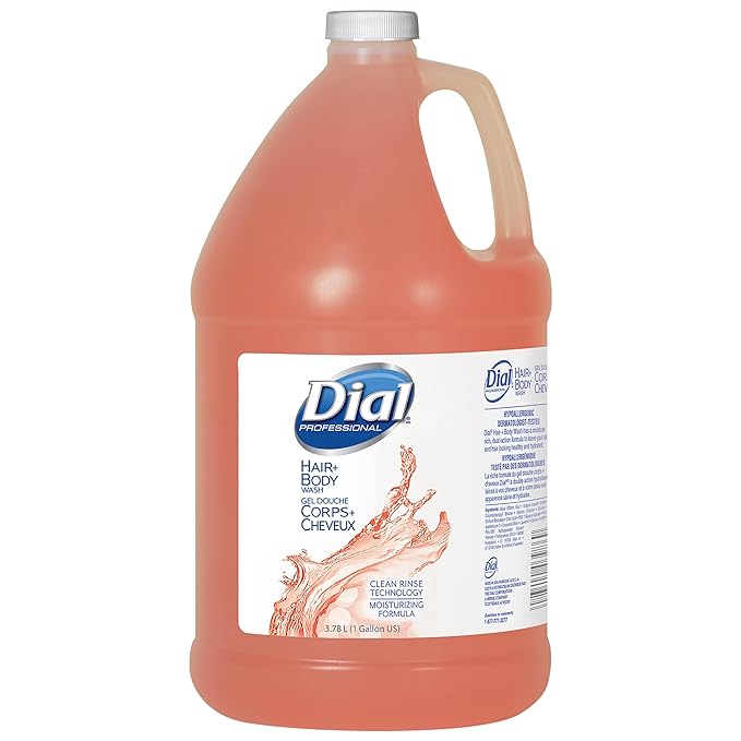 Dial Professional Hair Shampoo + Body Wash 1 Gallon 128 Fl Oz