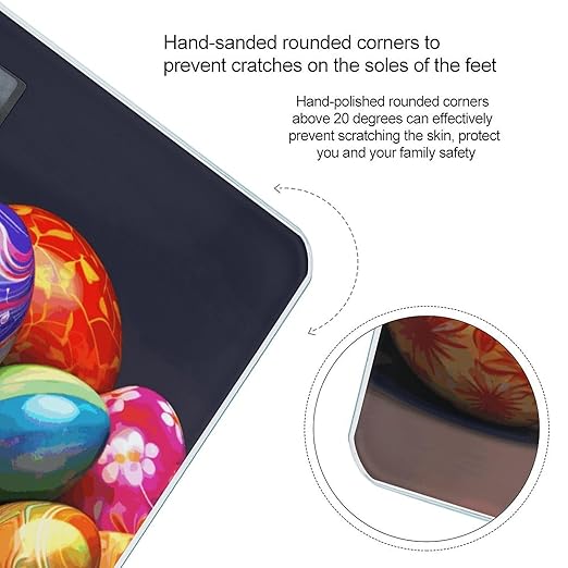 Easter Eggs Scale for Body Weight Smart Scales Digital Bathroom Scale High Precision Weighing Scales with Large Display Weighing Machine for People
