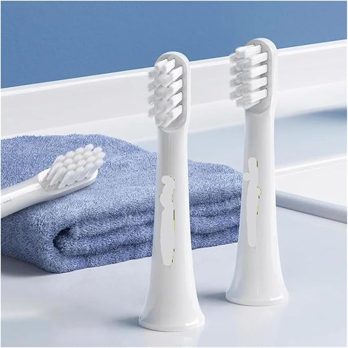 Original MIJIA Sonic Electric Toothbrush Head Compatible for Xiaomi Mijia T100 Replacement Heads(2PCS)