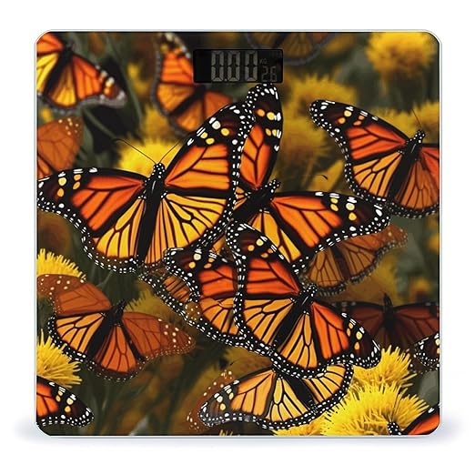 Monarch Butterflies Scale for Body Weight Smart Scales Digital Bathroom Scale High Precision Weighing Scales with Large Display Weighing Machine for People