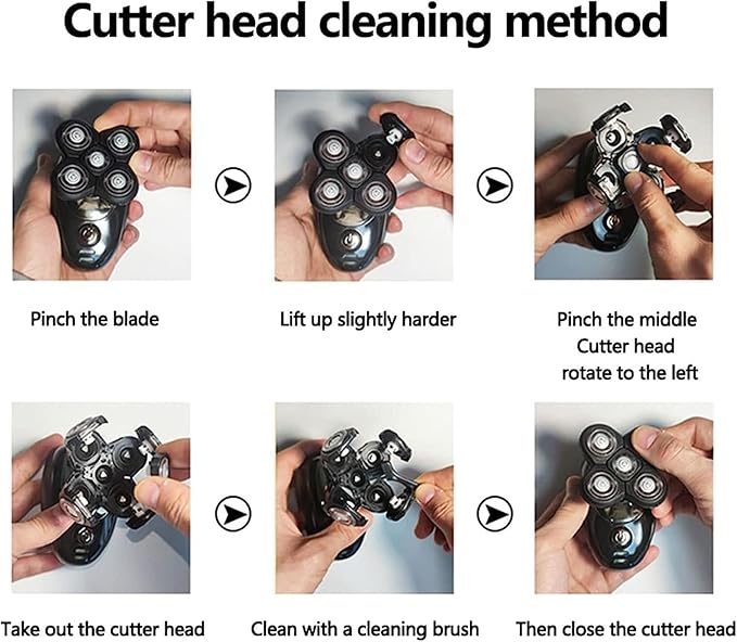 Electric Shaver Multifunctional Grooming kit Electric Shaver Wet Dry for Men Electric Razor Rechargeable Bald Head Shaving Machine Beard Trimmer Trimmer