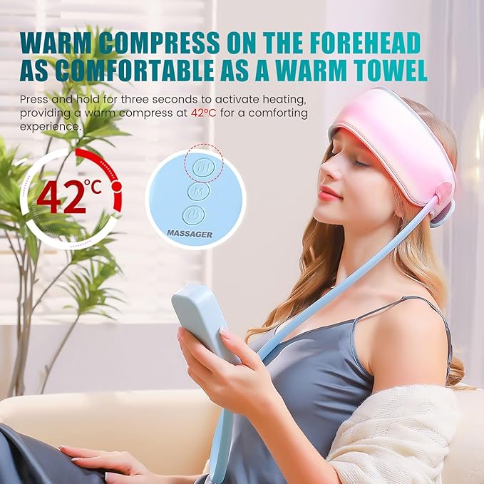 Head Massager ScalpRechargeable Massager for HeadPortable Electric Percussion for Deep Relaxation &amp Stress ReliefGreat Gift for Mom and Grandma