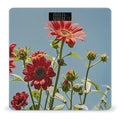 Red and Flowers Smart Scale for Body Weight Accurate Bathroom Scale with LED Display Digital Weight Scales Weighing Machine High Precision Scales for Bath Home
