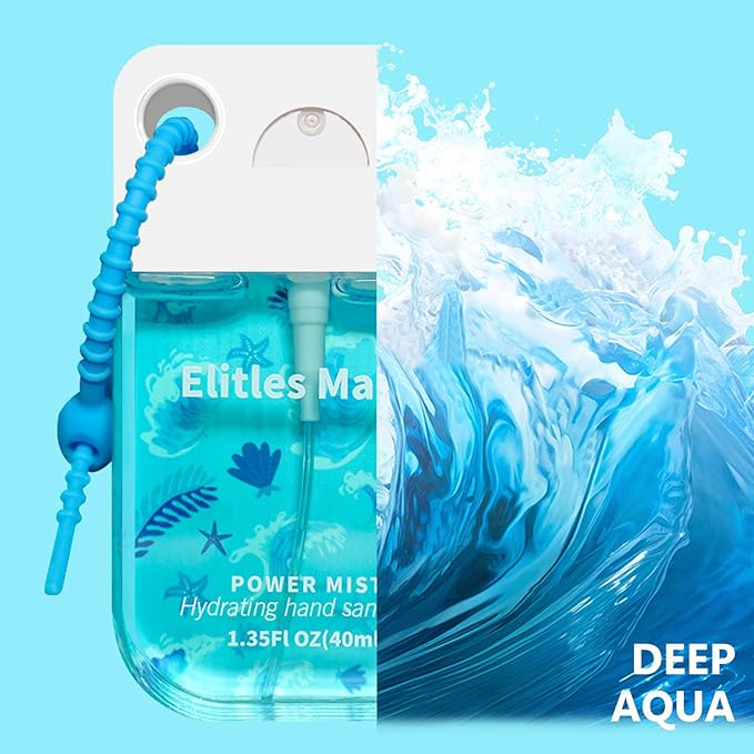 Hand Sanitizer Spray 5Pack Spray Hand Sanitizer Travel Size With Keychain Scented Power Mist Teen Girl Gifts1.35FL.OZ(WatermelonLemonStraberryCitrusOcean