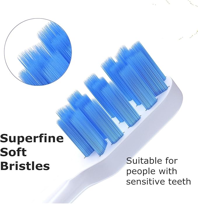 5 PCS Replacement Toothbrush Heads Compatible for T300 T500 Sonic Electric Teeth Brush Soft Teethbrush Nozzles(5 Blue)