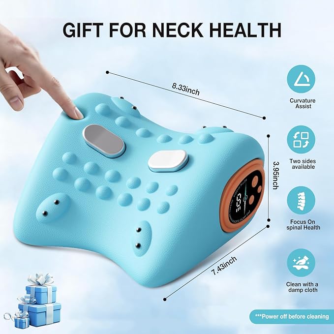 2026 New Upgrade Neck Massager 3-in-1 Heat Pulse &amp Vibration Modes Ergonomic Electric Neck and Shoulder Massager for Pain Relief &amp Relaxation at Home Office Travel
