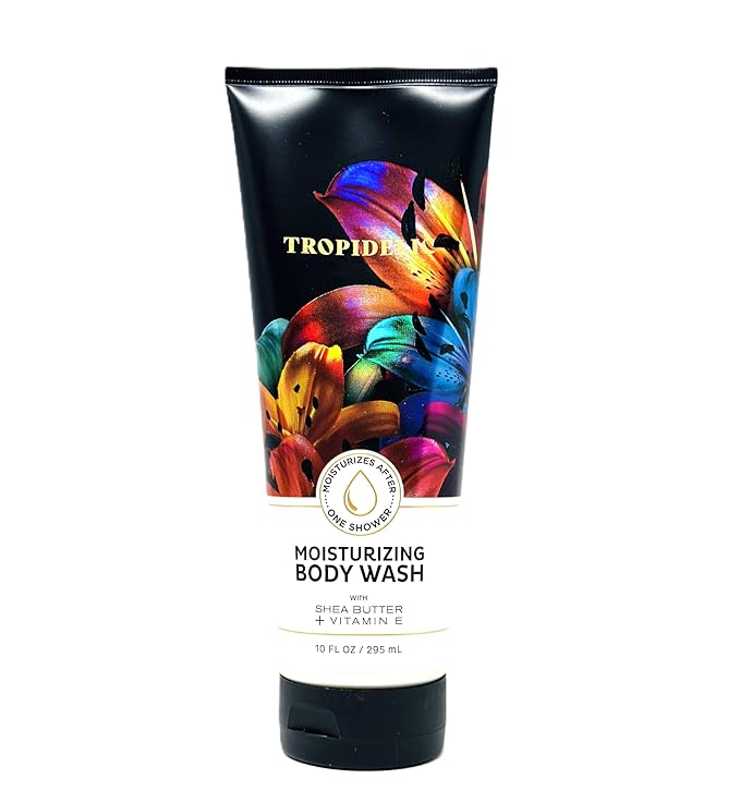 Bath and Body Moisturizing Body Wash with Shea Butter + Vitamin E (10 FL OZ / 295 ML Tropidelic)