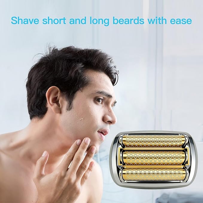 Updated New Version Series 9 Pro 92S 92M/94M Foil &amp Cutter Head Cassette Cartridge for Br-aun Razor Shaver Series 9 Pro 9030S 9040S 9050CC 9090CC 9095CC 9290CC 9295CC(Gold&ampBlack)