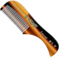 Kent A 81T X-Small Gentleman's Beard and Mustache Pocket Comb Fine Toothed Pocket Size for Facial Hair Grooming and Styling. Saw-cut of Quality Cellulose Acetate Hand Polished. Hand-Made in England