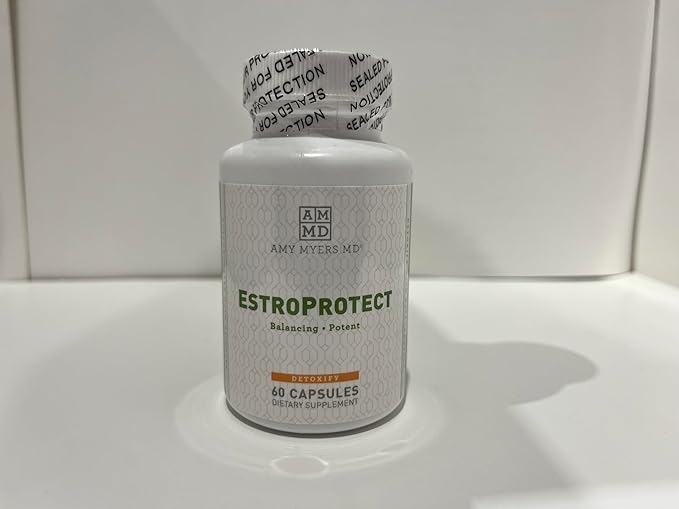 Amy Myers MD EstroProtect - Supplement Supports Healthy Estrogen Balance &amp PMS - Supplement for Women - Aids Against Menopause Symptoms - 60 Capsules (30 Servings)