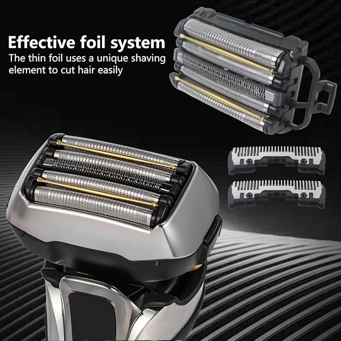 Performance Mens Shaver Head ES9038 Blade Replacement Fits for Panasonic ES-CLV9A ES-CLV9B ES-CLV9C ES-CLV9CX ES-CLV8A and Fit for ARC 5 Blade Shavers All Models(Replaces for ES9036)